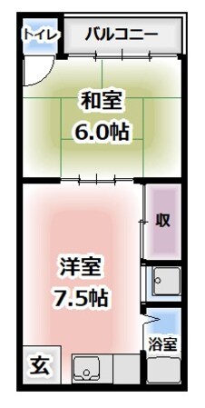 中井ハイツの物件間取画像